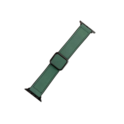Nettech Apple Watch Series 10 46 mm Uyumlu Deri Kordon (Yeşil) NT-112393