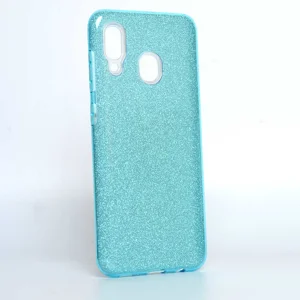 Galaxy A20 Kılıf Zore Shining Silikon - Mavi