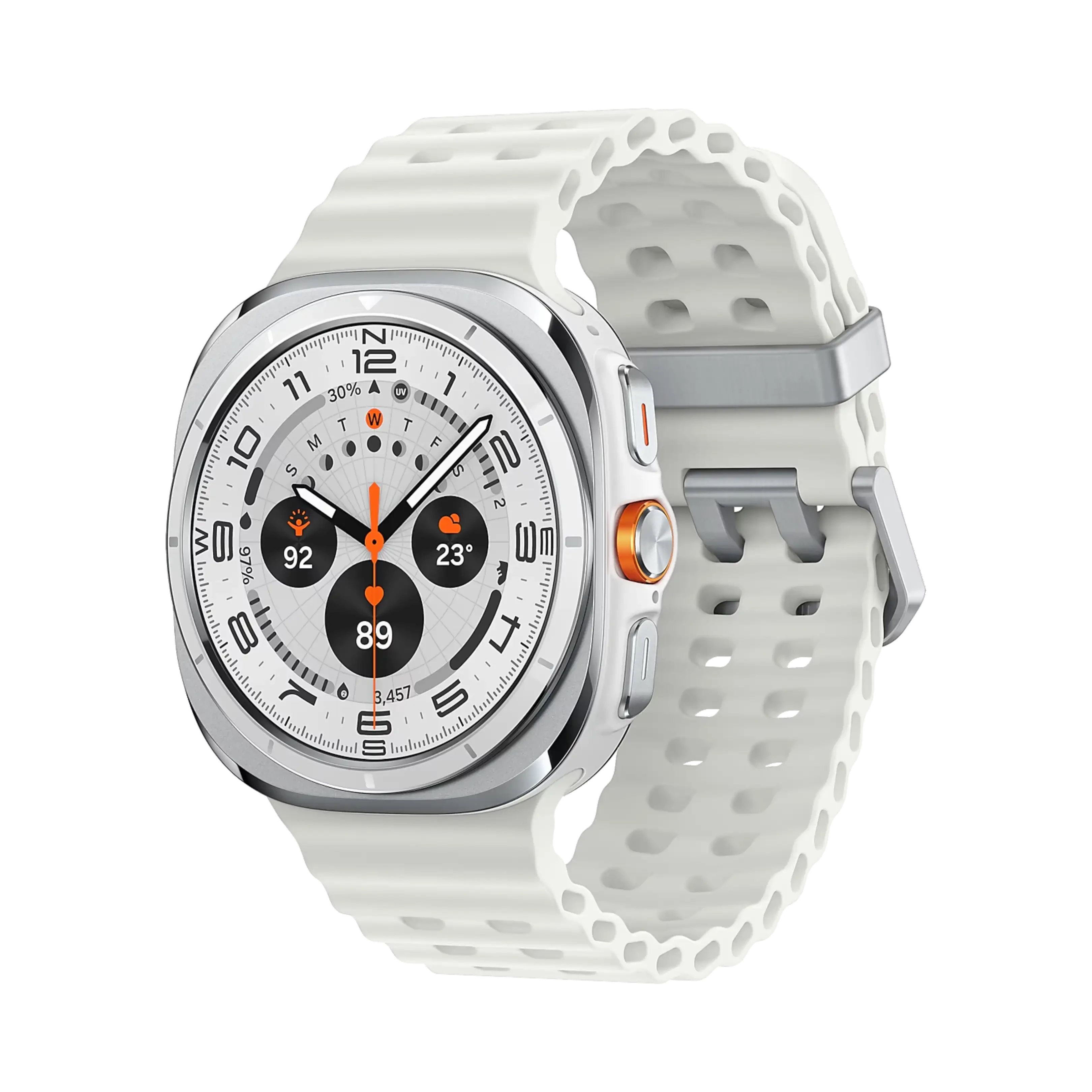 Samsung Galaxy Watch Ultra - Titanyum - 47 mm - Bluetooth Wi-Fi - Beyaz Titanyum