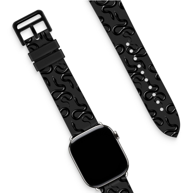 Nettech Apple Watch Seri 40/38 mm Uyumlu Deri Kordon (Siyah) NT-112135