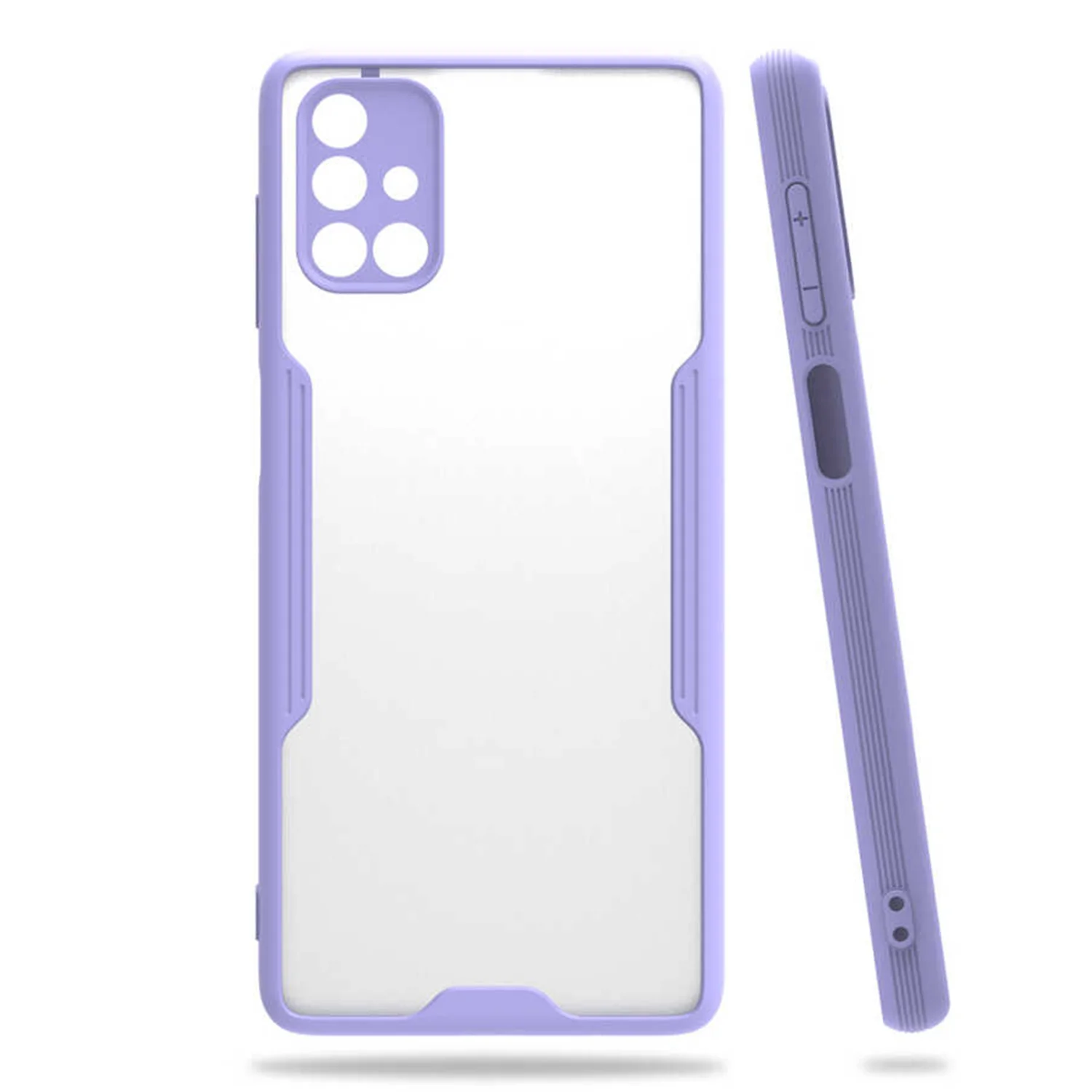 Nettech Samsung Galaxy M31S Uyumlu Platin Seri Arka Koruma Kılıf (Lila) NT-84393