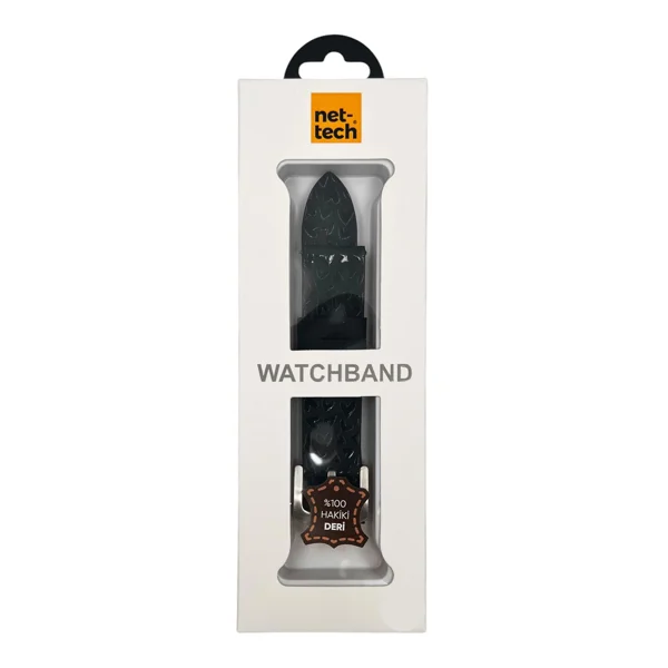 Nettech Samsung Watch 22 mm Uyumlu Deri Kordon (Siyah) NT-112110 - 3
