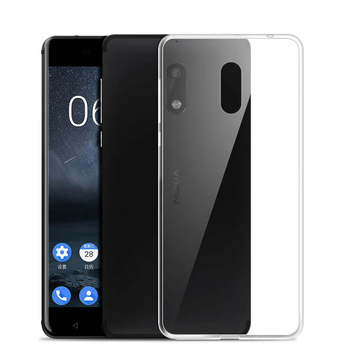 Nettech Nokia 5 Uyumlu Şeffaf Seri Arka Koruma Kılıf (Şeffaf) VR-6332