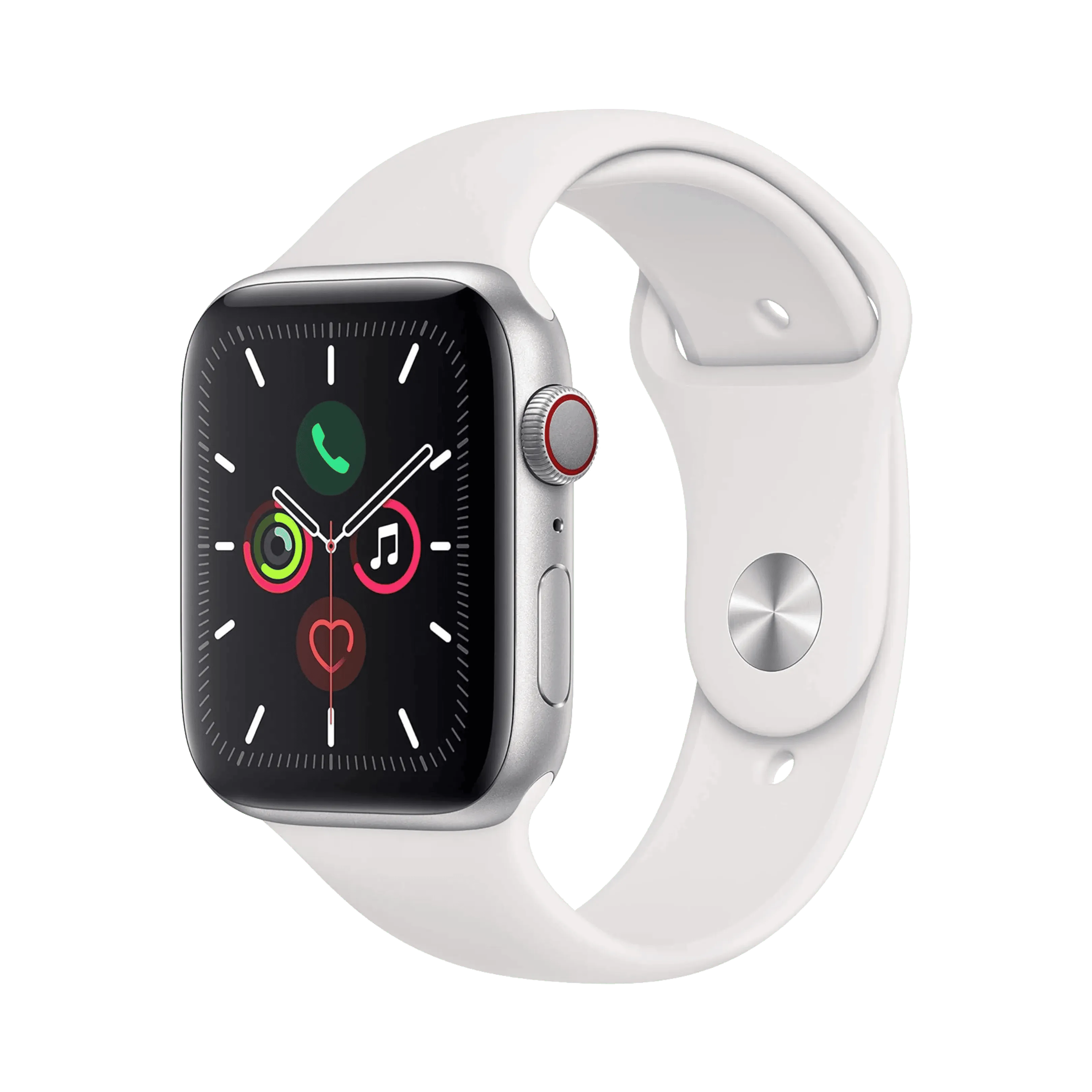 Apple Watch Series 5 - Alüminyum - 44mm - Cellular - Gümüş