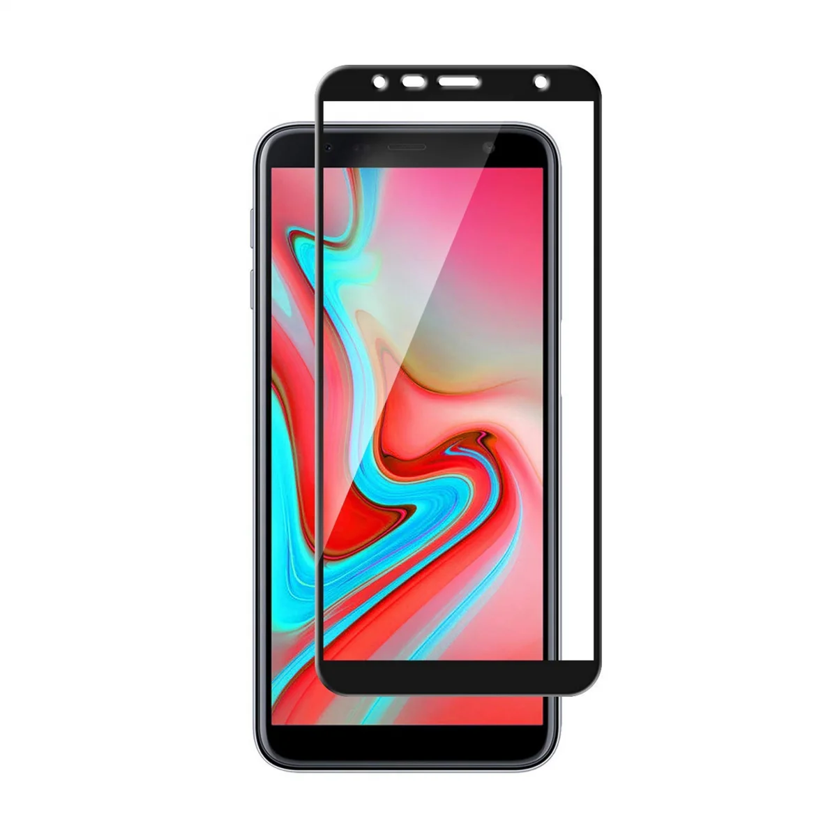 Helt Samsung Galaxy J4 Plus Uyumlu Ön Koruma Nano Ekran Koruyucu (Siyah) VR-12267