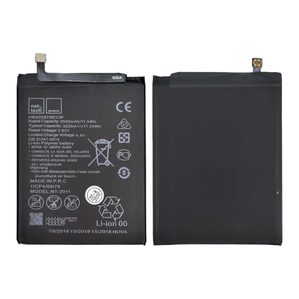 Teknonet Huawei Y6 2019 Uyumlu Nettech 2920 mAh Batarya NT-82544 - 1