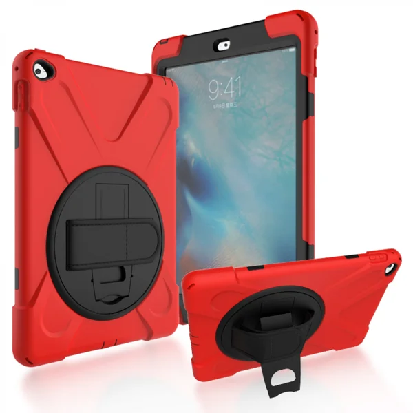 Nettech Apple iPad Air 2 Uyumlu Sport Seri Arka Koruma (Kırmızı) VR-13960 - 4