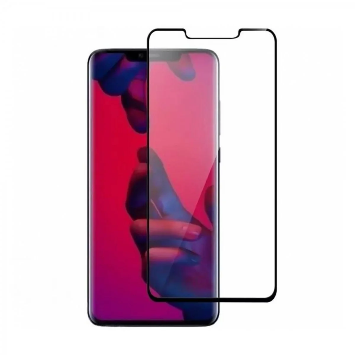 Nettech Huawei Mate 20 Pro Uyumlu Full Glue Full Cam Koruyucu (Siyah) VR-20525