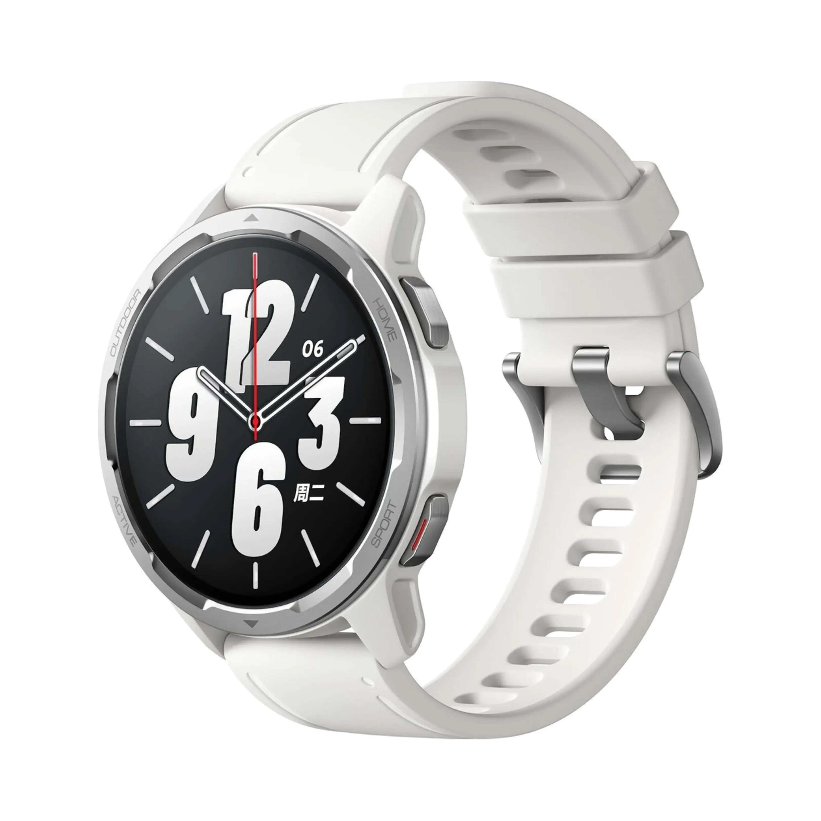 Xiaomi Watch S1 Active - Paslanmaz Çelik - 46mm - Wi-Fi - Beyaz