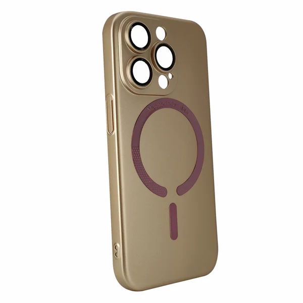 Nettech Apple iPhone 14 Pro Uyumlu Lüx MagSafe Arka Koruma Kılıf (Sarı) NT-96890 - 2