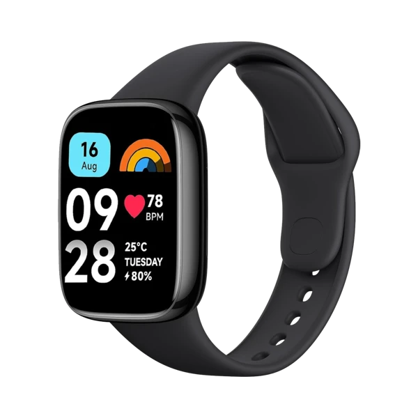 Xiaomi Redmi Watch 3 Active - Plastik - 47mm - Bluetooth - Siyah - 1