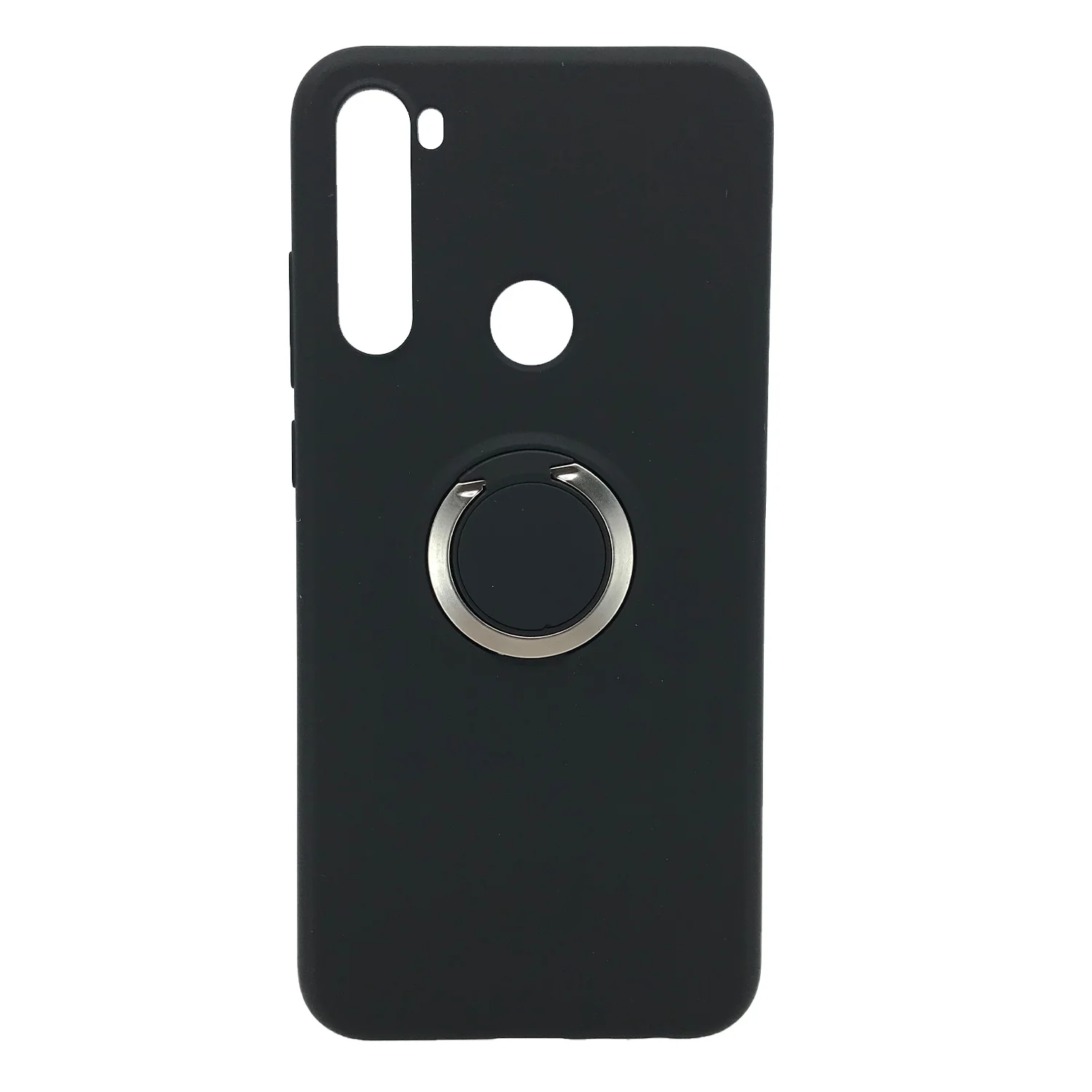 Nettech Xiaomi Redmi Note 8T Uyumlu Nano Ring Arka Koruma Kılıf (Siyah) NT-81819