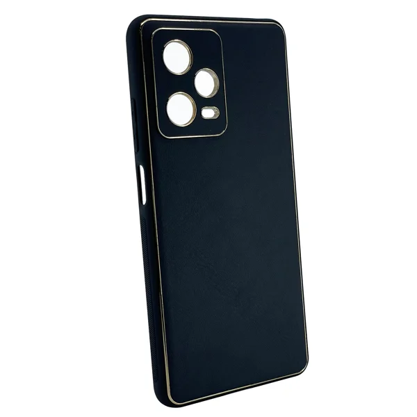 Nettech Xiaomi Redmi Note 12 Pro 4G Uyumlu Coco Leather Seri Arka Koruma Kılıf (Siyah) NT-99945 - 2
