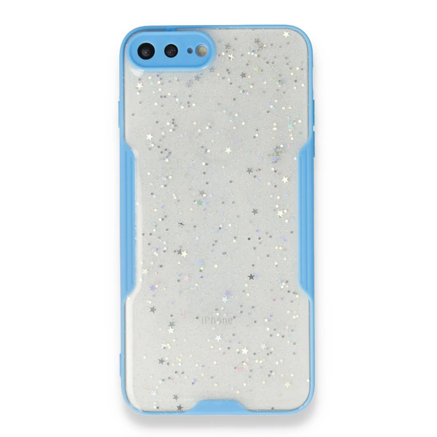 Nettech Apple iPhone 7 Plus Uyumlu Platin Simli Arka Koruma Kılıf (Karışık/Çok Renkli) NT-89584