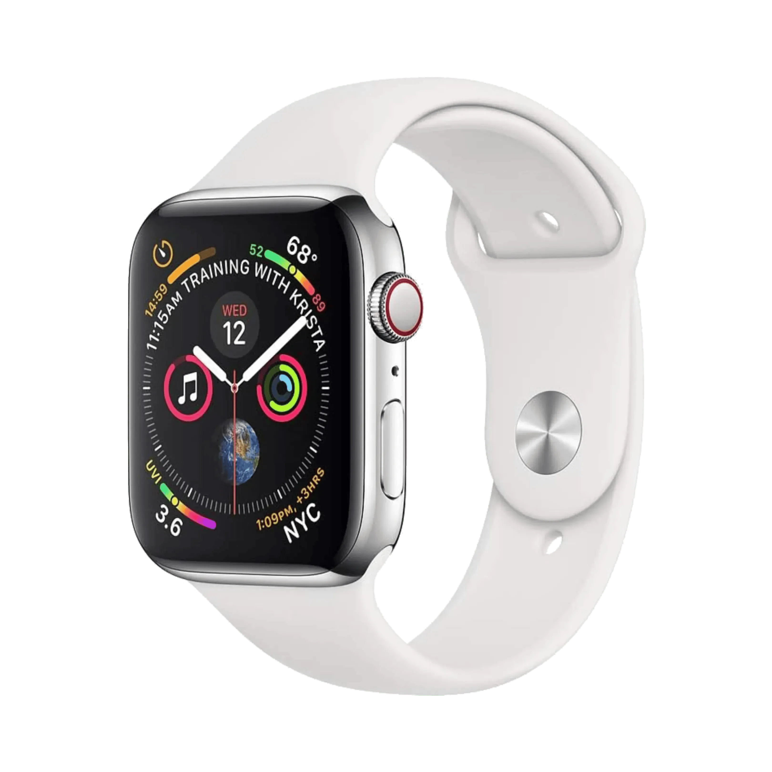 Apple Watch Series 4 - Paslanmaz Çelik - 44mm - Cellular - Gümüş