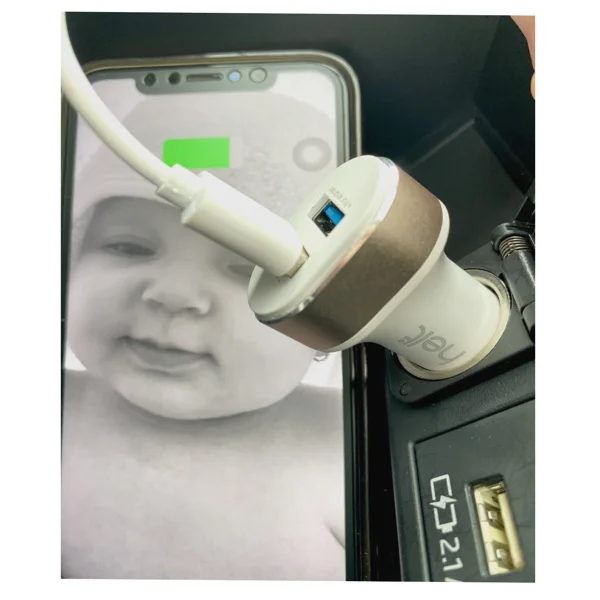 Helt HT-16 5W 2 Çıkışlı Micro Kablo + Araç Şarj Aleti (Beyaz) NT-14573 - 3