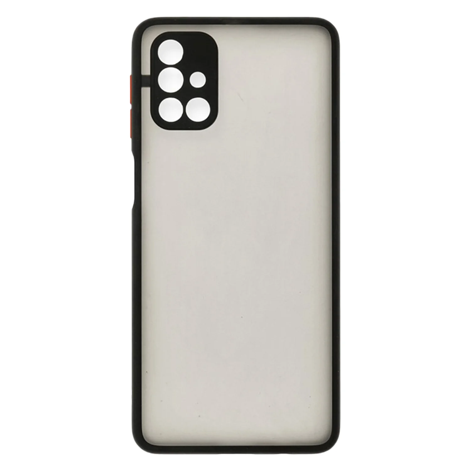 Nettech Samsung Galaxy M31S Uyumlu Kontrast Renkli Tuş Seri Arka Koruma Kılıf (Siyah) NT-88752