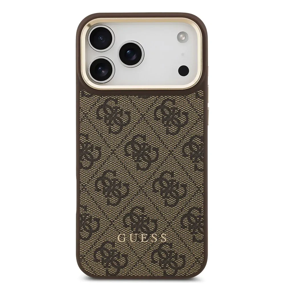 Apple iPhone 17 Pro Max Kılıf 3IN1 Guess M-safe Şarj Askılı ve Kartlıklı Kapak