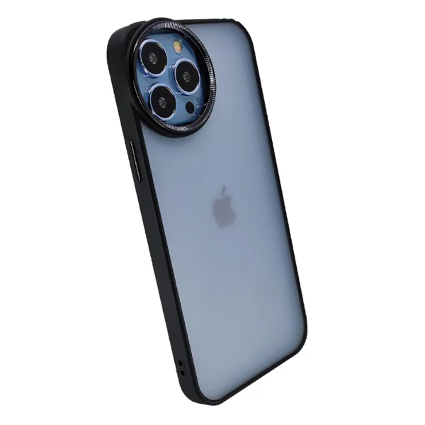 Nettech Apple iPhone 13 Pro Max Uyumlu Master Silindir Seri Arka Koruma Kılıf (Siyah) NT-95486 - 2
