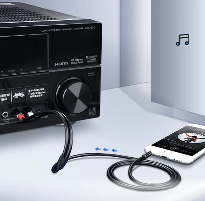 Hadron HN4593 Plastik 300 Cm 3Rca To Rca Audio Kablo (Siyah) NT-97732