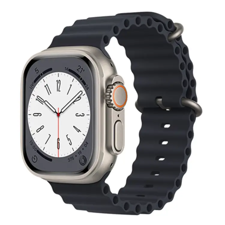 Nettech Apple Watch Seri 44/42 mm Uyumlu Silikon Kordon (Yeşil) NT-100588