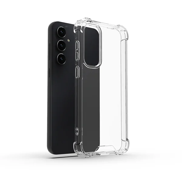 Galaxy S24 FE Kılıf Zore Nitro Anti Shock Silikon - Şeffaf - 1