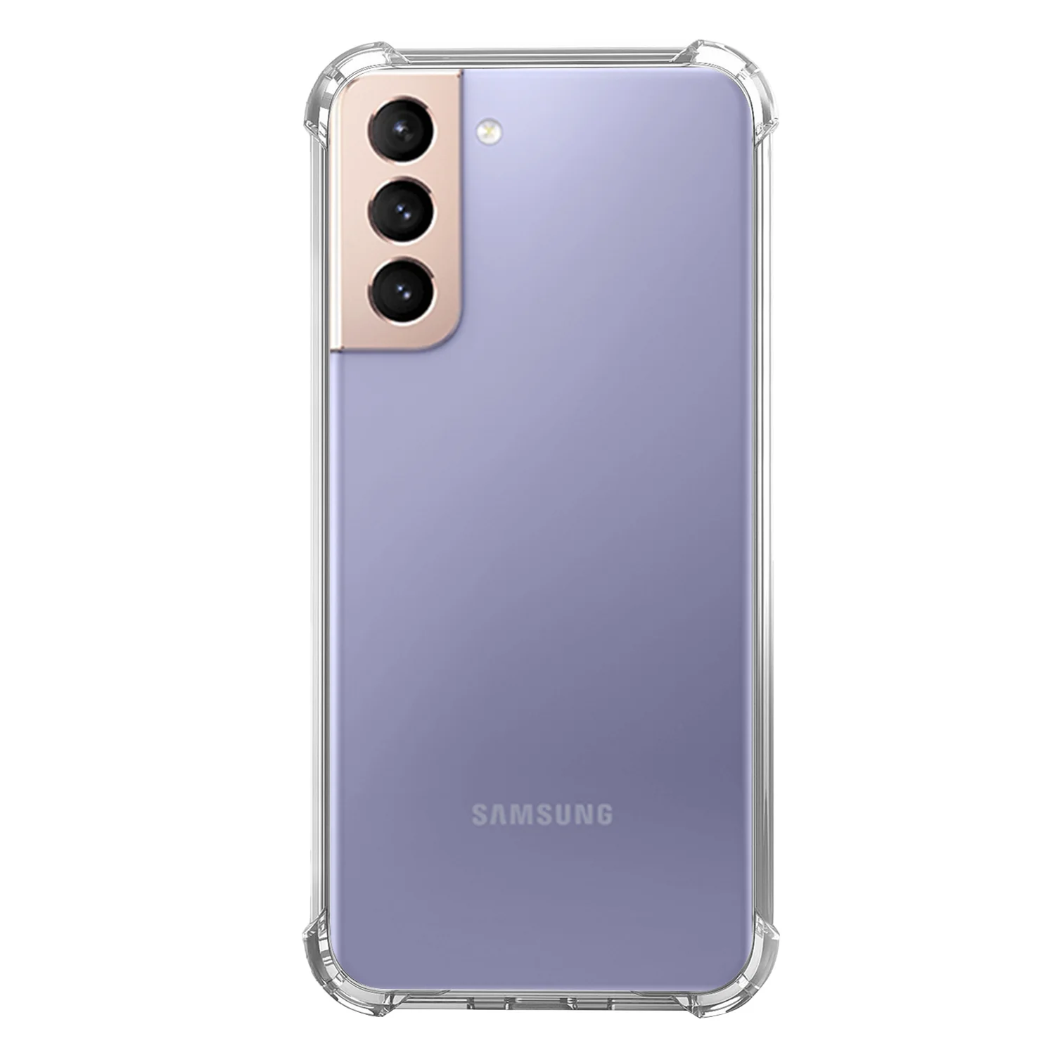 Nettech Samsung Galaxy S21 Plus Uyumlu Rarroz Seri Arka Koruma Kılıf (Şeffaf) NT-88112