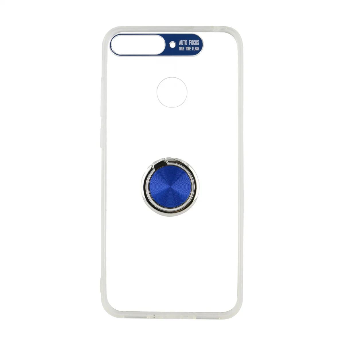 Nettech Huawei Y6 2018 Uyumlu Doris Ring Arka Koruma Kılıf (Şeffaf) VR-14973