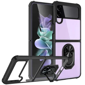 Galaxy Z Flip 3 Kılıf Zore Mola Kapak - Siyah