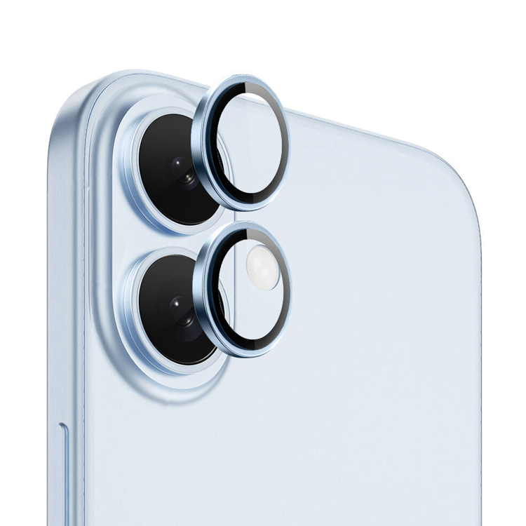 Nettech Apple iPhone 16 Uyumlu Safir Lens Kamera Cam Koruyucu (Mavi) NT-110817
