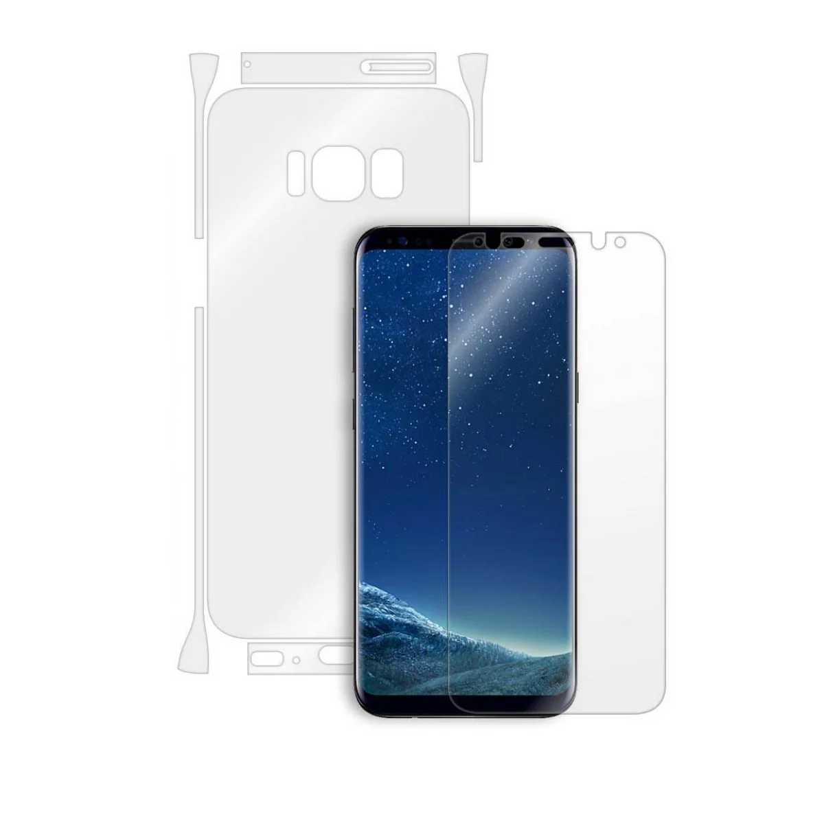 Nettech Samsung Galaxy G950 S8 Uyumlu Ön ve Arka Koruma 360 Full Kaplama (Şeffaf) NT-16470