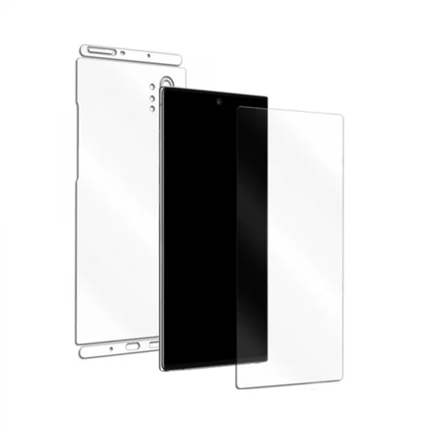 Exquıs Samsung Galaxy Note 10 Uyumlu Ön ve Arka Koruma 360 Full Kaplama (Şeffaf) VR-19483 - 1