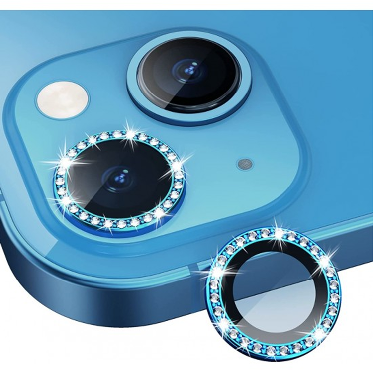 Nettech Apple iPhone 11 Pro Uyumlu Diamond Taşlı Model Kamera Cam Koruyucu (Mavi) NT-110756