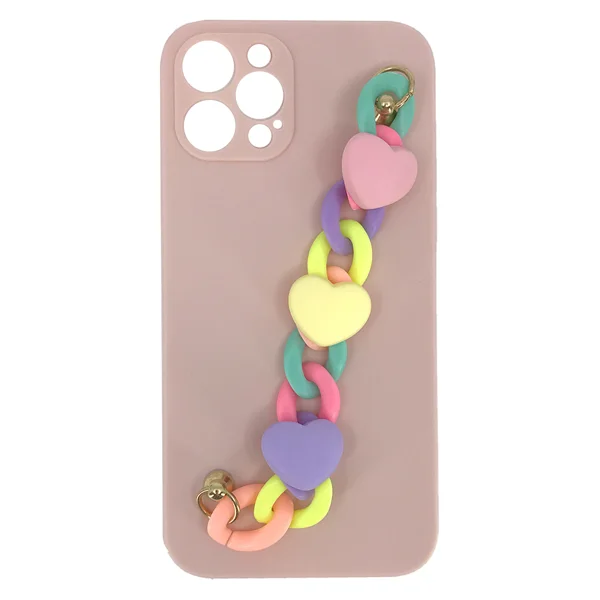 Nettech Apple iPhone 12 Pro Uyumlu Bilek Zincirli Arka Koruma Kılıf (Çeşitli Renk) NT-89919 - 5