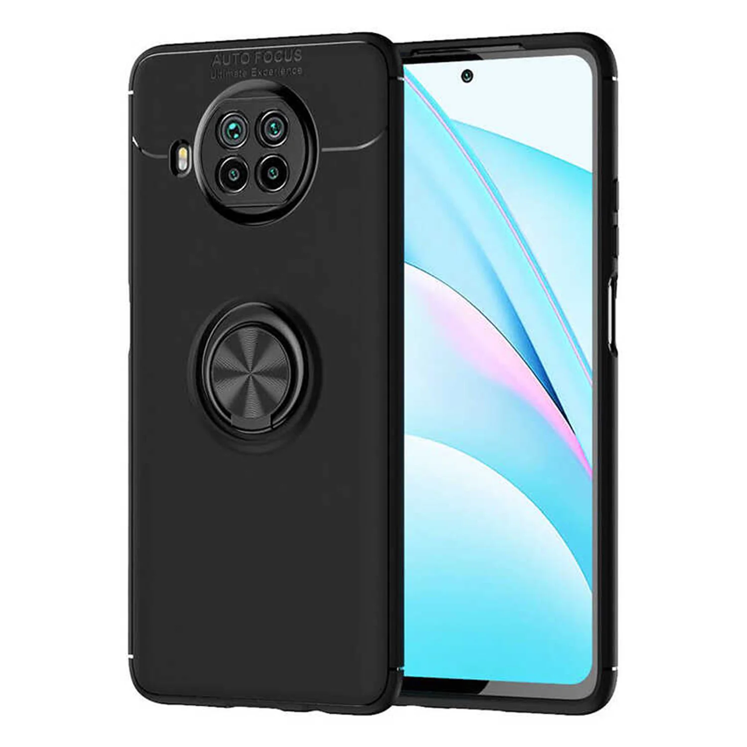 Nettech Xiaomi Mi 10T Lite Uyumlu Ravel Seri Arka Koruma Kılıf (Siyah) NT-83645