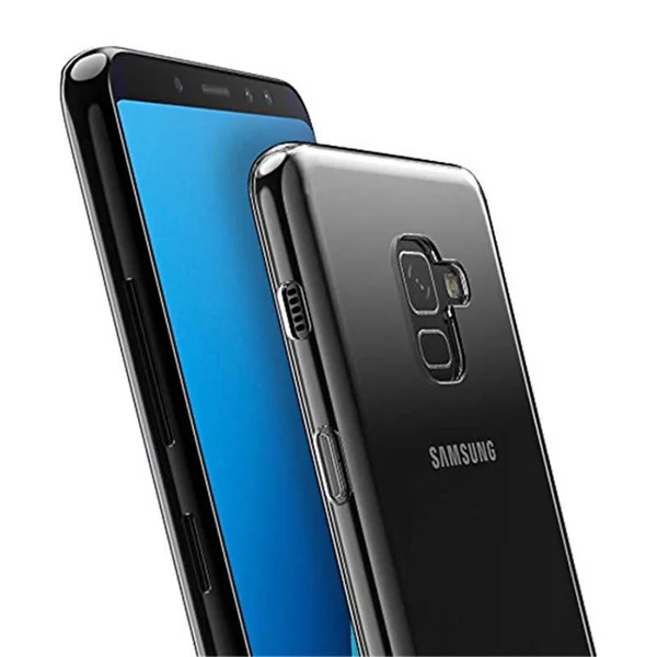 Galaxy A8 2018 Kılıf Zore Süper Silikon Kapak - Renksiz - 1