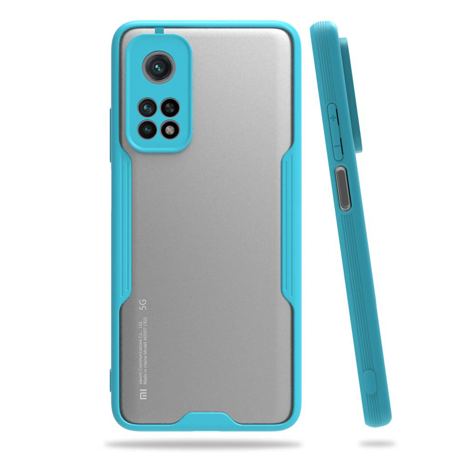 Nettech Xiaomi Mi 10T Uyumlu Platin Seri Arka Koruma Kılıf (Mavi) NT-86508