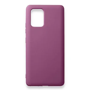 Nettech Samsung Galaxy S10 Lite Uyumlu Nano Arka Koruma Kılıf (Mürdüm) NT-87422