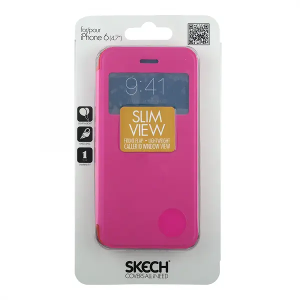 Nettech Apple iPhone 6S Uyumlu Kapaklı Kılıf Kapaklı Kılıf (Pembe) NT-15628