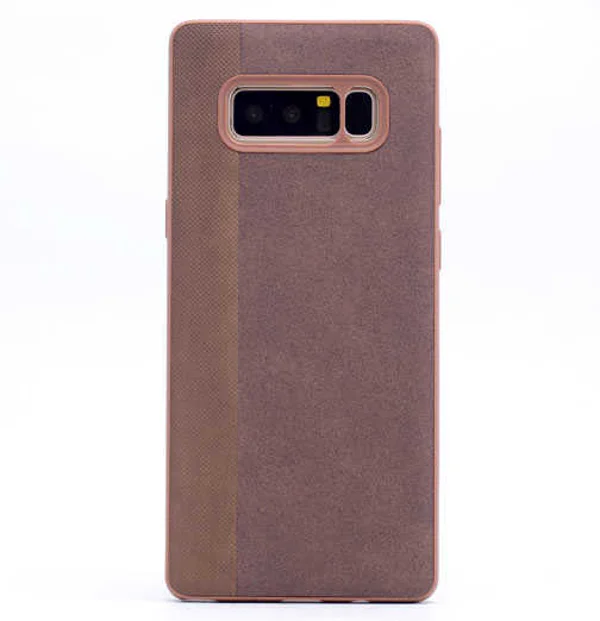 Galaxy Note 8 Kılıf Zore City Silikon - Kahverengi - 1