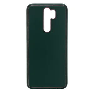 Nettech Xiaomi Redmi Note 8 Pro Uyumlu Coco Leather Seri Arka Koruma Kılıf (Yeşil) NT-90560