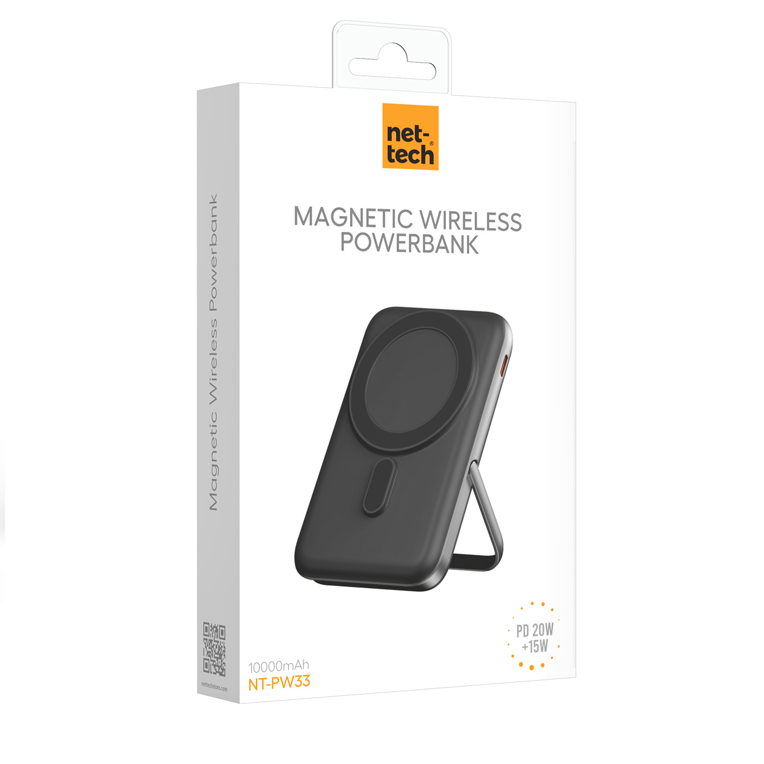 Nettech NT-PW33 15W + 20W PD 10000 MAh Magsafe Powerbank (Gri) NT-111991