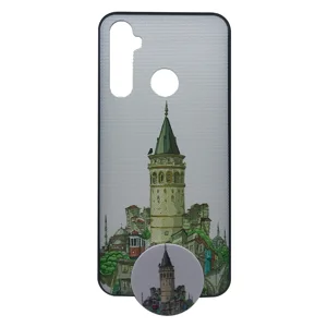 Nettech Realme 5i Uyumlu Desenli Popsocket Seri Arka Koruma Kılıf (Çeşitli Desen) NT-91821