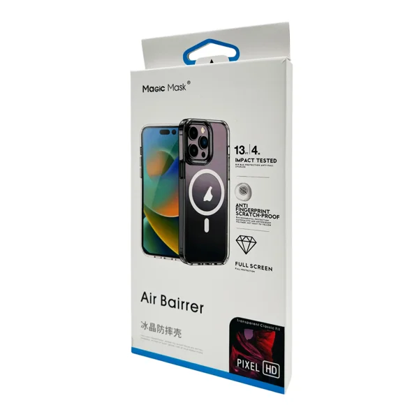Nettech Apple iPhone 14 Pro Max Uyumlu Ultra Korumalı Magsafe Seri Arka Koruma Kılıf (Şeffaf) NT-98058