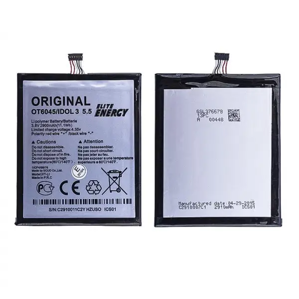 Teknonet Alcatel Idol 3 (5.5) Uyumlu Alcatel OT-6045 2900 MAh Batarya NT-13799