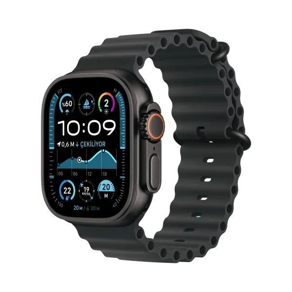 Apple Watch Ultra 2 - Titanyum - 49mm - GPS + Cellular - Gece Yarısı