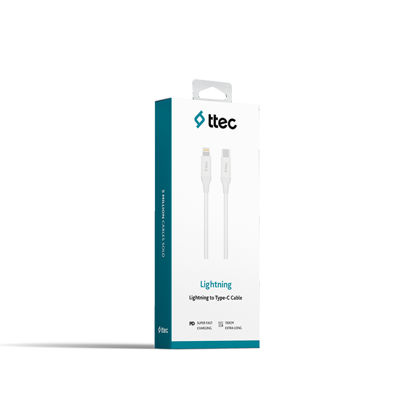 Ttec Type-C - Lighting Hızlı Şarj Kablosu 150cm 2DK40B - 2