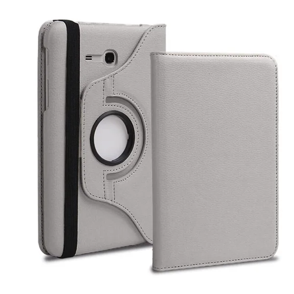 Nettech Samsung Galaxy T111 Tab 3 Lite Uyumlu 360 Kapaklı Kılıf (Gri) NT-80392 - 2