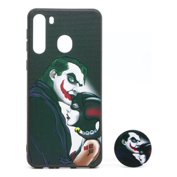 Nettech Samsung Galaxy A21 Uyumlu Desenli Popsocket Seri Arka Koruma Kılıf (Çeşitli Desen) NT-79708 - 4