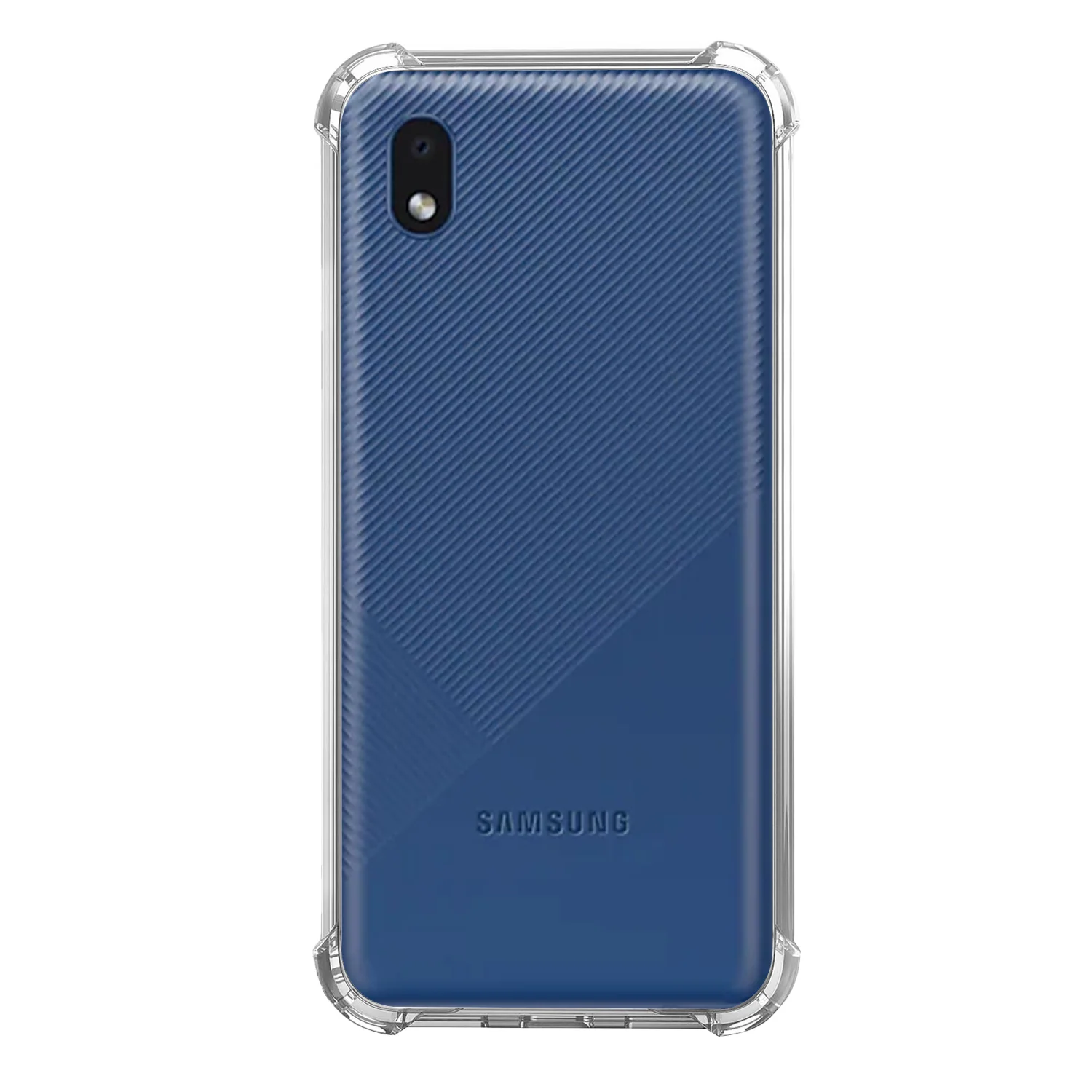 Nettech Samsung Galaxy A01 Core Uyumlu Rarroz Seri Arka Koruma Kılıf (Şeffaf) NT-88126